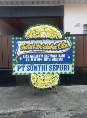 Papan Bunga Duka di Nusantara Permai